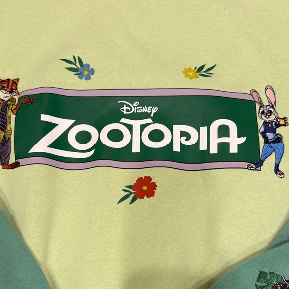 Disney Zootopia EmbroideredIcons Panel Crewneck Sweater - Boxlunch - Picture 7 of 7